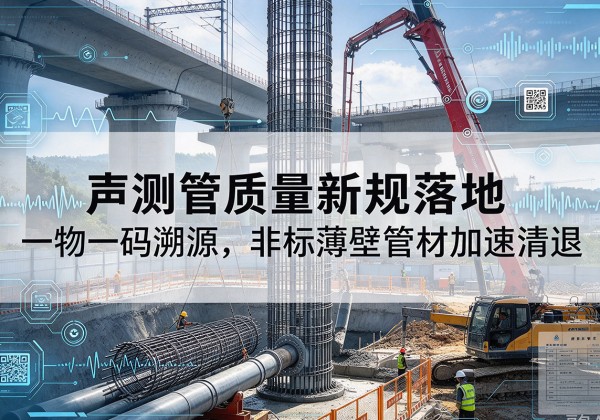 新吴声测管质量新规落地，一物一码溯源，非标薄壁管材加速清退